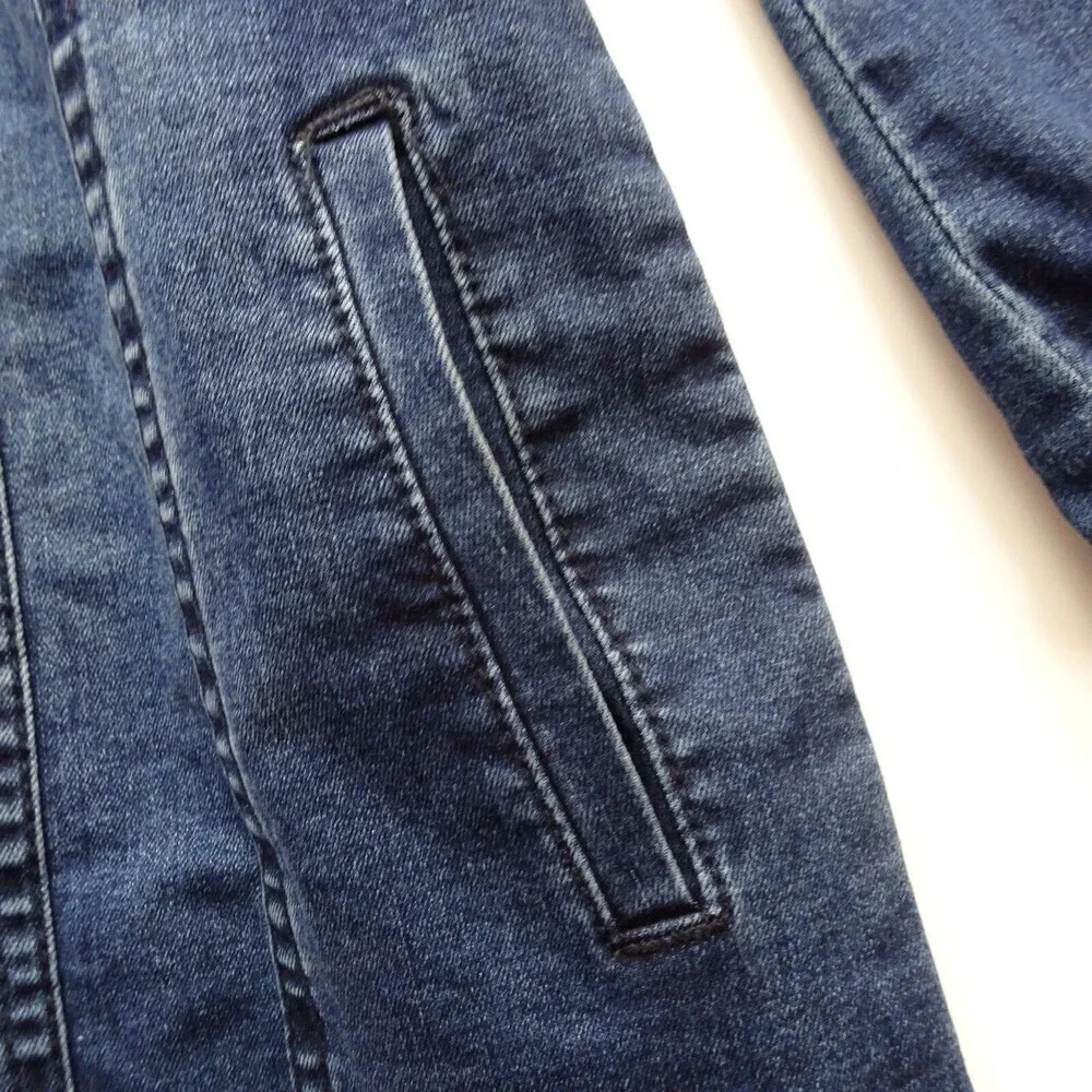 Joe's Jeans Girl's Blake Denim Dress Belted Dark Wash Button Long Sleeves XL/16